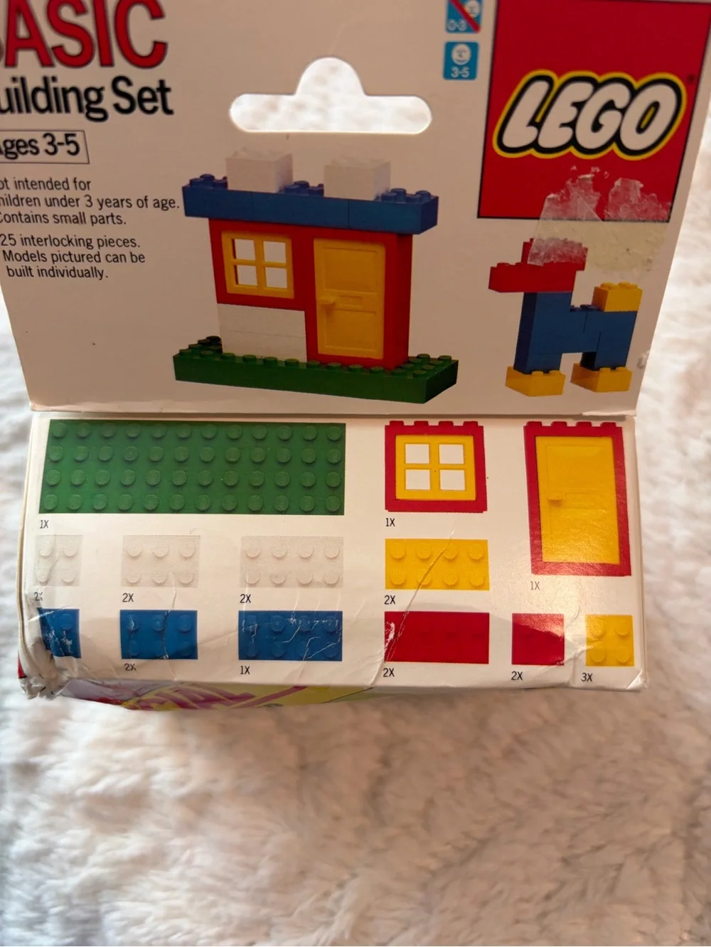 Vintage LEGO Basic Building Set #1588 Special Trial Size Offer 1987 damaged box